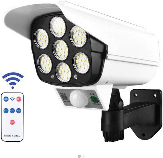 Waterproof Solar LED Flood Light 5W Red with Motion Sensor and Photocell IP66