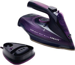 Sokany SK-2085 2400W με Συνεχόμενη Παροχή Ατμού 35gr/min Purple