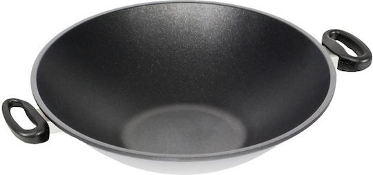 Ready Wok από Χυτό Αλουμίνιο με Καπάκι με Αντικολλητική Επίστρωση