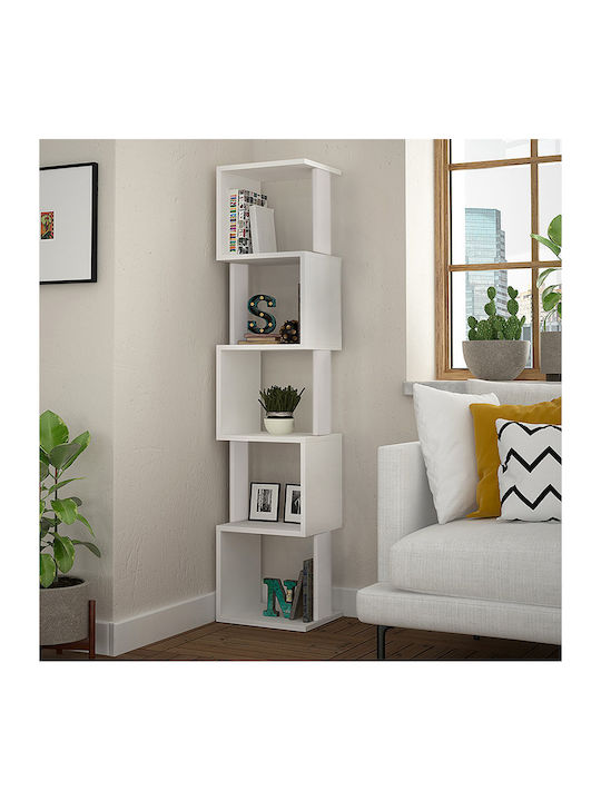 Bookcase Piri White 35x30x161cm