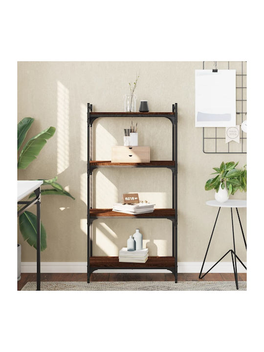 Bookcase Brown Oak 60x30x120cm