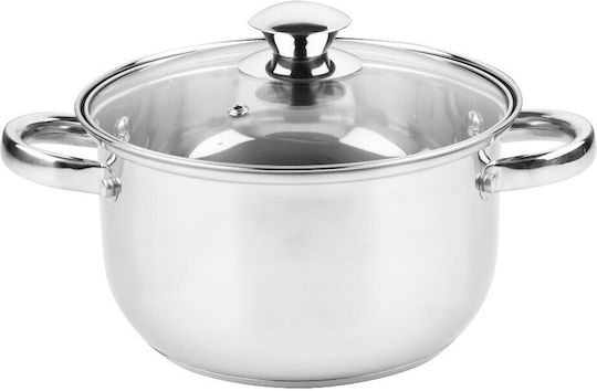 Rosberg Βαθιά Ανοξείδωτη Κατσαρόλα 5lt / 24cm