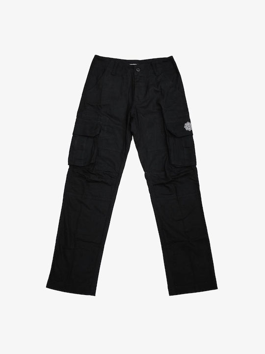 Mandala Pantaloni pentru bărbați Cargo Negru