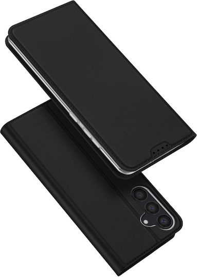 Dux Ducis Skin Pro Buchen Sie Synthetisches Leder / Leder Schwarz (Samsung Galaxy S24)