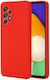 5g Back Cover Σιλικόνης Κόκκινο (Galaxy A73)