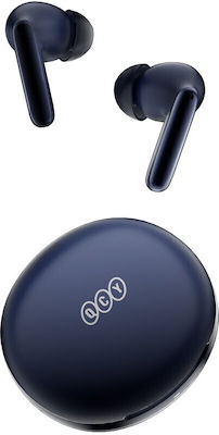 QCY T13 ANC2 In-ear Bluetooth Handsfree Ακουστικά με Θήκη Φόρτισης Μπλε