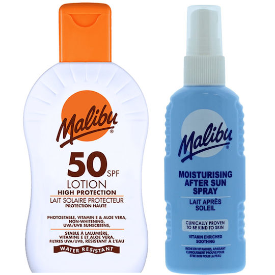 Malibu Waterproof Sunscreen Lotion for Body SPF50 in Spray 100ml