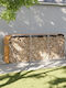 vidaXL Metalic Raft Depozitare lemne 234x45x100cm Maro
