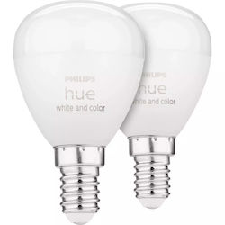 Philips Smart LED 5.1W E14 RGBW 2τμχ Philips Smart LED 5.1W E14 RGBW 2τμχ