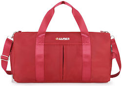Amber Reisetasche 30Es Rot Stoff L49xB24xH25cm