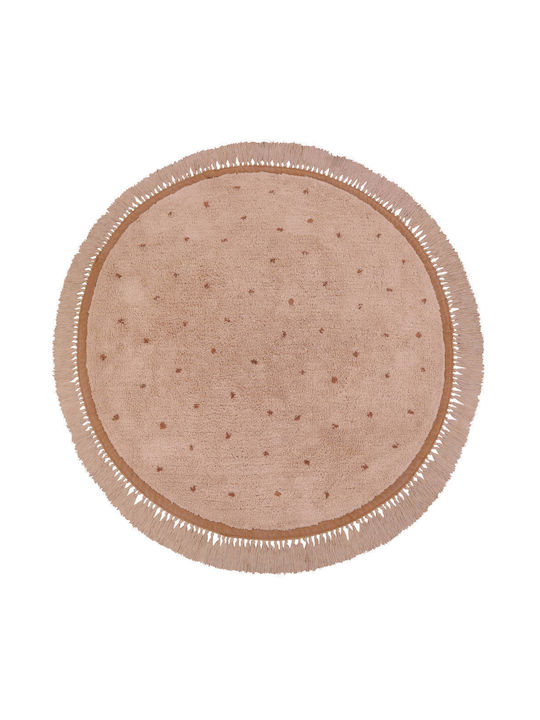 Tapis Petit Juul Детско килимче Dot Pink Кръгло с диаметър 130см