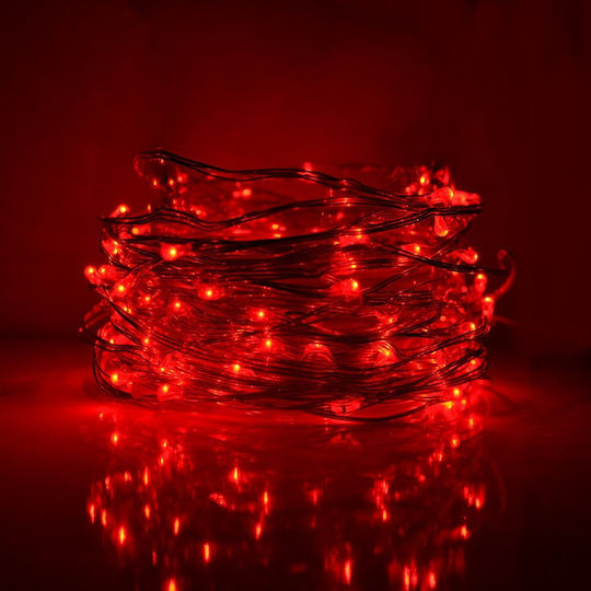 100 Lichterketten LED 10m. Rote in Zeichenfolge 1Stück