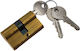 Gevy Lock Cylinder 54mm (27-27) Gold