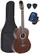Gewa Concert Basic Set Classical Guitar 4/4 Satin Brown