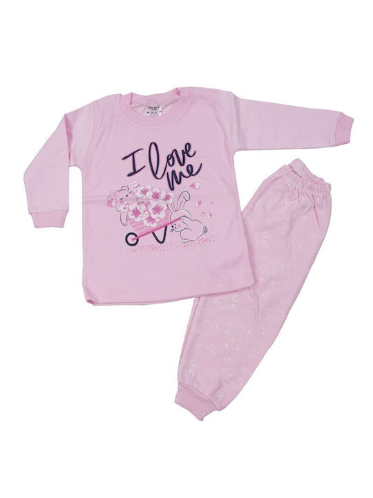 Papillon Kids Kids Pajamas Cotton Pink