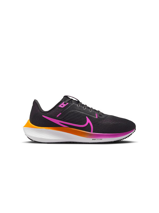 Air Zoom Pegasus 40 Sport Shoes Running Black / Laser Orange / White / Hyper Violet