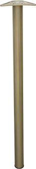 FFG Metallic Furniture Leg Suitable for Table / Coffee Table 6x6x82cm Nickel Matte