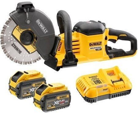 DEWALT DCS691X2 Δισκοπρίονο 54V 2x9Ah με Σύστημα Αναρρόφησης