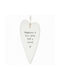 Synchronia Hanging Handmade Wall Decor Made of Wood 9.5cm Happiness