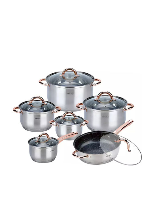 KING Hoff Cookware Set Made of Stainless Steel ...