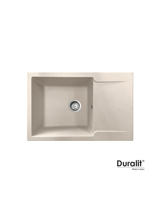 Duralit Kn105500 Ένθετος Νεροχύτης από Συνθετικ...