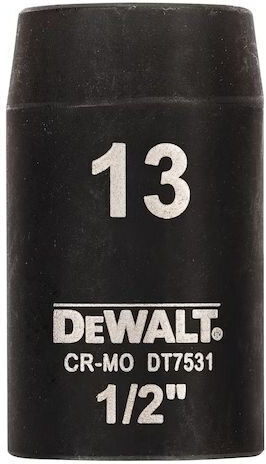 DEWALT Căpăcel Pneumatic - Pneumatic Hexagonal cu Patrat de Prindere 1/2" Diametru 1/2" 1buc