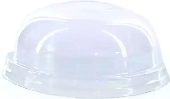 Ecocraft Disposable Cup Lids Dome Lid 400ML in Transparent color (100pcs)