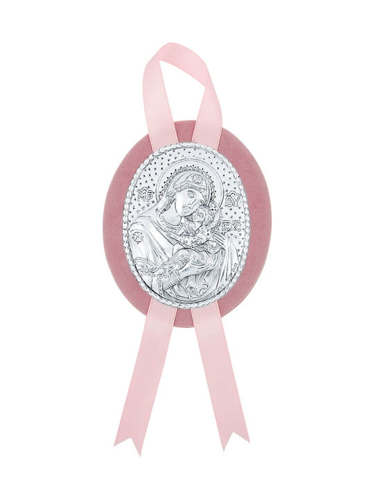 Silver Astron Heilige Ikone Kinder Amulett mit der Jungfrau Maria aus Silber ICON-116R