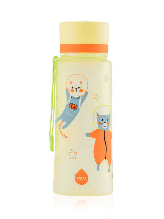 Equa Παγούρι Πλαστικό 600ml Κίτρινο