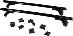 Hermes Roof Bars Aluminum (with Roof Rack Legs) Black