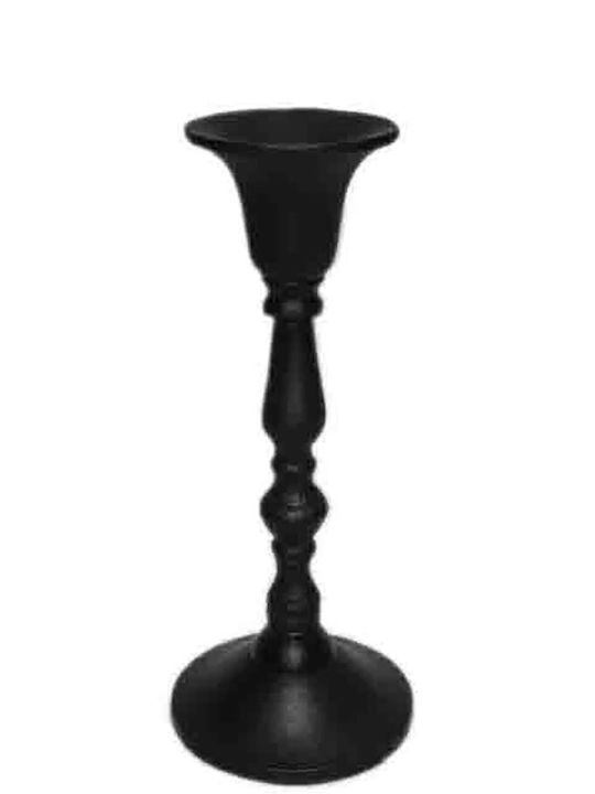 Liberta Candle Holder Metal in Black Color 8.5x8.5x20cm 1pcs