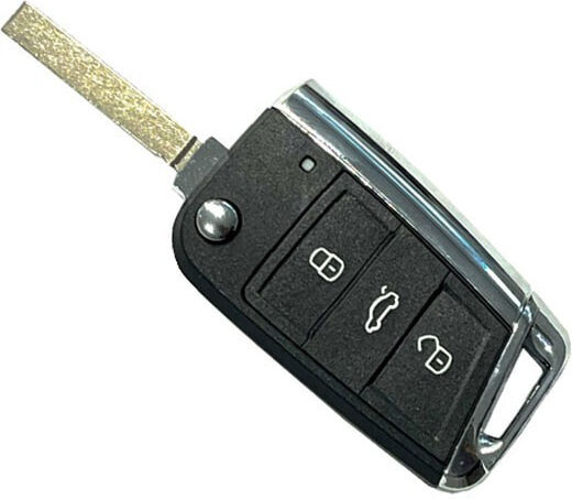 Carcasă cheie auto cu lamă cu 3 butoane pentru Audi / Scaun / VW