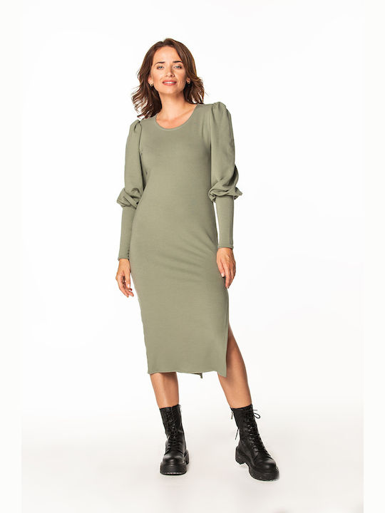 Tessita Midi Dress Khaki