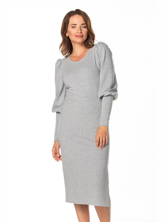 Tessita Midi Dress Gray