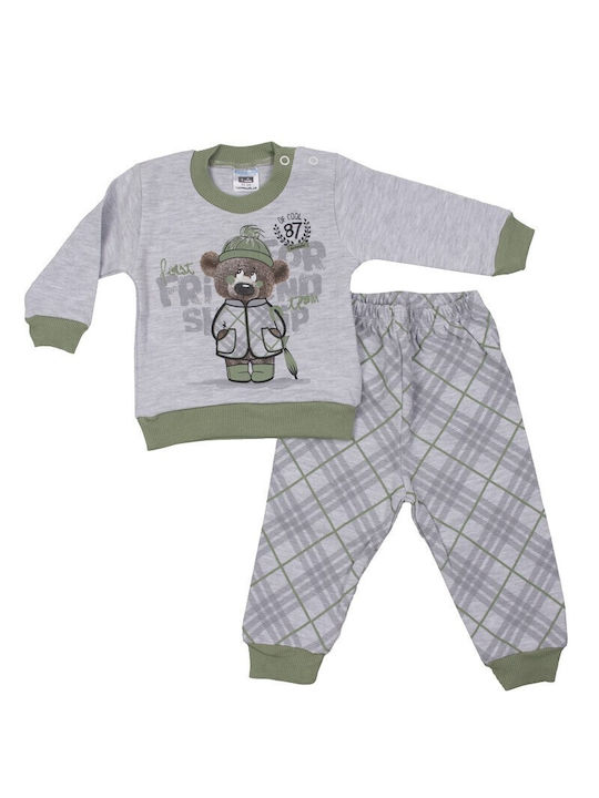 Hoppidik Kids Pajamas Cotton Green