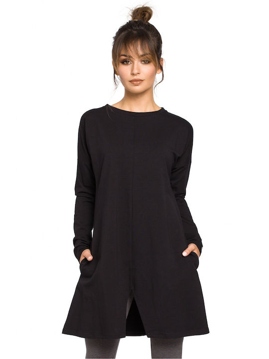 BeWear Cotton Tunic Long Sleeve Black