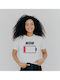 Women's Blouse Cotton Short Sleeve White