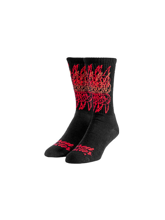 Stinky Patterned Socks Red Black