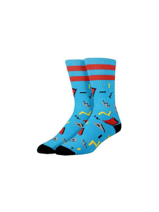 Stinky Patterned Socks Blue Red