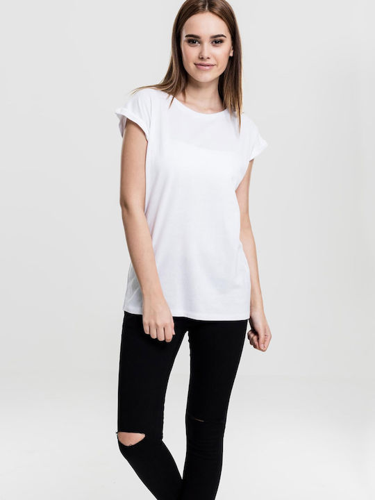 Urban Classics Γυναικείο T-shirt Λευκό