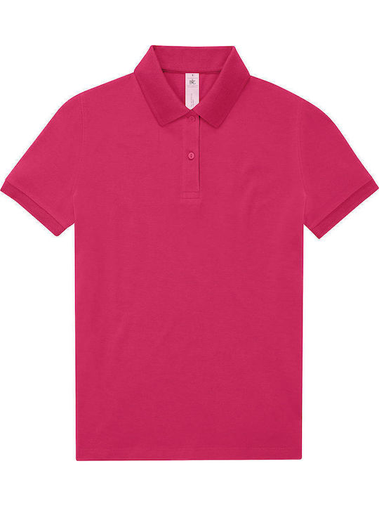 B&C Women's Short Sleeve Promotional T-Shirt Fuchsia