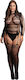 Le Désir Bodystocking-uri Sexy Mărimi Mari Plasă Cu Crotchless Negru