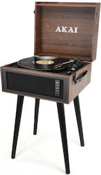 Akai ATT-101 BT ATT-101 Suitcase Turntables with Preamp and Built-in Speakers Brown
