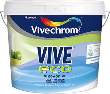 Vivechrom Vive Plastic Ecological Paint for Interior Use White 750ml