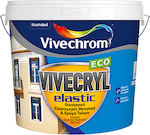 Vivechrom Vivecryl Elastic Plastic Ecological Paint for Exterior Use White 3lt