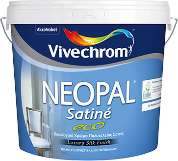 Vivechrom Neopal Satine Plastic Ecological Paint for Interior Use White 10lt