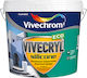 Vivechrom Vivecryl Silicone Plastik Farbe für Äußeres Verwendung Weiß 3Es