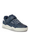 J Perth Kinder Sneakers Anatomisch mit Klettverschluss Marineblau