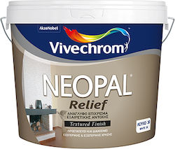 Vivechrom Neopal Πλαστικό Χρώμα Relief για Εξωτερική Χρήση Λευκό