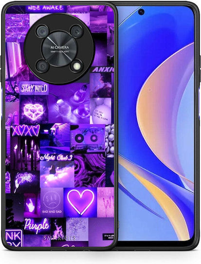 Smartfits Collage Stay Wild Umschlag Rückseite Lila (Huawei Nova Y90) 7631994781851_43305400860827